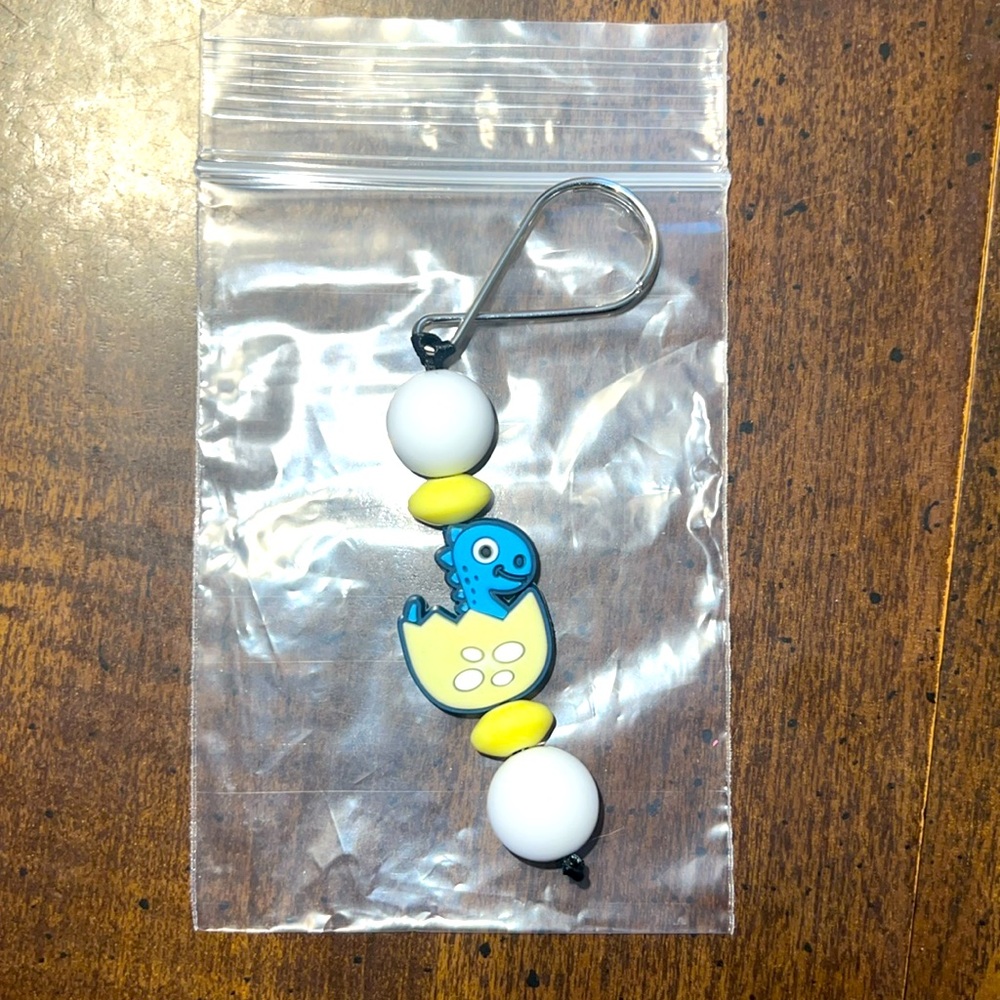 Hand-Made Dino Keychain